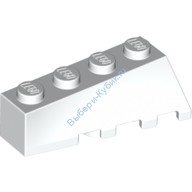 Деталь Лего Клин 4 х 2 Скошенный Левый Цвет Белый