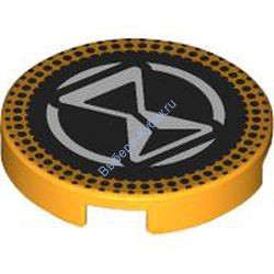 Деталь Лего Плитка Круглая 2 х 2 Песочные Часы Цвет Ярко-Светло-Оранжевый