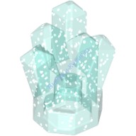 Деталь Лего Камень / Кристалл 1 х 1 5 Точек Цвет Блестящий Прозрачно-Голубой