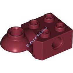 Деталь Лего Техник Кубик Модифицированный 2 х 2 С Половиной Поворотного Шарнира Цвет Темно-Красный