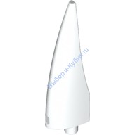 Деталь Лего Шип Большой Гибкий Коготь Рог Цвет Белый