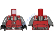 Деталь Лего Торс Цвет Темно- красный   sw0436