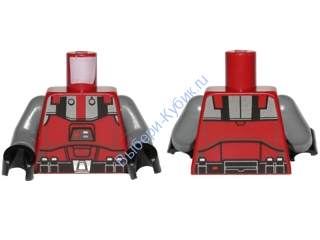 Деталь Лего Торс Цвет Темно- красный   sw0436