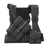 Деталь Аналог Совместимый С Лего Жилет с оружием 1 черный