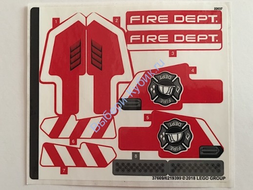 Наклейки К Набору Лего 42075 - (37609/6219399)