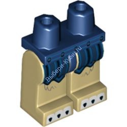 Деталь Лего Ноги С Рисунком Цвет Темно-Синий