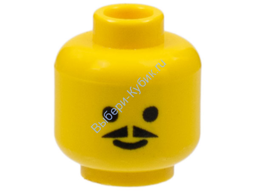 Деталь Лего Голова Минифигурки Мужская Цвет Желтый