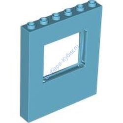 Деталь Лего Панель 1 х 6 х 6 Цвет Умеренно-Лазурный