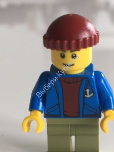 Минифигурка Лего -   Light Keeper, Blue Anchor Jacket (31051)