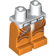 Деталь Лего Ноги С Рисунком Цвет Белый