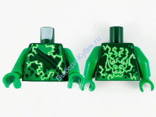 Деталь Лего Торс С Рисунком Цвет Ярко-зеленым