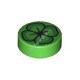Деталь Лего Плитка Круглая 1 х 1 С Рисунком Цвет Ярко-Зеленый
