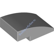 Деталь Лего Скос Закругленный 3 х 2 Без Штырьков Цвет Светло-Серый