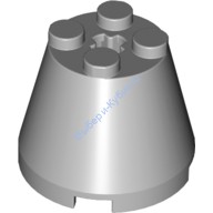 Деталь Лего Конус 3 х 3 х 2 Цвет Светло-Серый