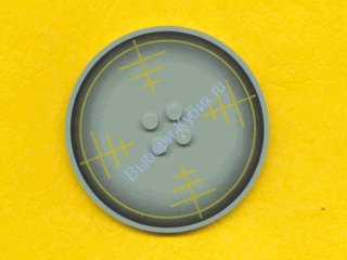 Деталь Лего Пластина Круглая 8 х 8 С Рисунком Цвет Светло-Серый