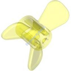 Деталь Лего Пропеллер 3 Лопасти 3 Диаметр Ось Крепление Цвет Прозрачно-Неоново-Зеленый