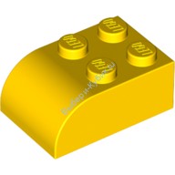 Деталь Лего Кубик Модифицированный 2 х 3 С Закругленным Верхом Цвет Желтый