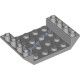 Деталь Лего Скос Перевернутый 45 6 х 4 Двойной С 4 х 4 Вырезом И 3 Отверстиями Цвет Светло-Серый