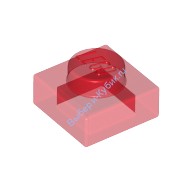 Деталь Лего Пластина 1 х 1 Цвет Прозрачно-Красный