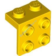 Деталь Лего Кронштейн 1 х 2 - 2 х 2 Цвет Желтый