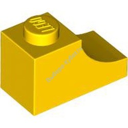 Деталь Лего Арка 1 x 2 Обратная Цвет Желтый