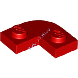 Деталь Лего Пластина Закругленная Угловая 2 х 2 Цвет Красный