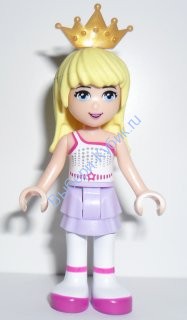 LEGO® FRENDS Стефани в белом топике и с золотой короной