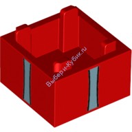 Деталь Лего Подарочная Коробка 2 х 2 х 1 Цвет Красный