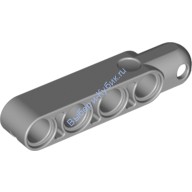 Деталь Лего Техник Рулевой Рычаг 5 х 1 С Закругленным Разъемом Под Шар С Фаской Цвет Светло-Серый