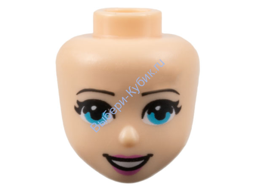 Деталь Лего Голова Мини Долл Цвет Светло-Телесный