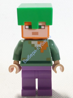 Минифигурка Лего Майнкрафт Алекс