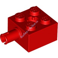 Деталь Лего Кубик Модифицированный 2 х 2 С Пином И Осевым Отверстием Цвет Красный