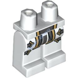 Деталь Лего Ноги С Рисунком Цвет Белый