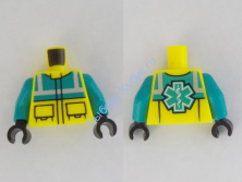 Деталь Лего Торс С Рисунком Цвет Неоново-Желтый