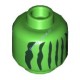 Деталь Лего Голова Минифигурки С Рисунком Арбуз / Кактус Цвет Зеленый