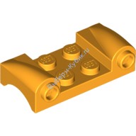 Деталь Лего Автомобильное Крыло 2 х 4 С Фарами С Закругленными Брызговиками Цвет Ярко-Светло-Оранжевый