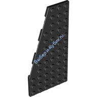 Деталь Лего Пластина Клин 12 х 6 Левая Цвет Черный