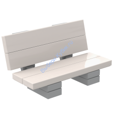 Набор деталей Лего ОТ Выбери Кубик Скамейка Светло-Серый - Белый