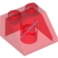 Деталь Лего Скос 45 2 х 2 Цвет Прозрачно-Красный