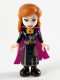 Anna - Black Dress, Magenta and Dark Purple Cape