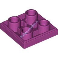 Деталь Лего Плитка Модифицированная 2 х 2 Перевернутая Цвет Маджента