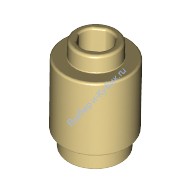 Деталь Лего Кубик Круглый 1 х 1 Открытый Штырек Цвет Песочный