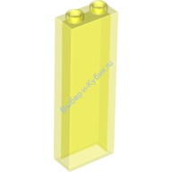 Деталь Лего Кубик 1 х 2 х 5 Без Боковых Усилителей Цвет Прозрачно-Неоново-Зеленый