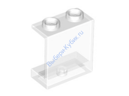 Деталь Лего Панель 1 х 2 х 2 - Полые Штырьки Цвет Прозрачный