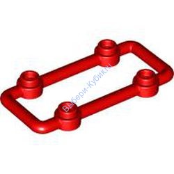 Деталь Лего Стержень 1 х 6 х 3 С 4 Штырьками Цвет Красный