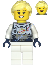 Минифигурка Лего Сити Астронавт - Женщина twn478