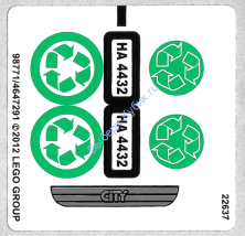 Деталь Лего Наклейки К Набору 4432 4432stk01