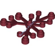 Деталь Лего Листья 6 х 5 Цвет Темно-Красный