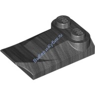 Деталь Лего Кубик Модифицированный 3 x 2 x 2/3 С Двумя Штырьками И Наконечником Крыла Цвет Перламутрово-Темно-Серый