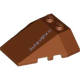 Деталь Лего Клин 4 х 4 Тройной С Обрезанными Креплениями Цвет Коричневый